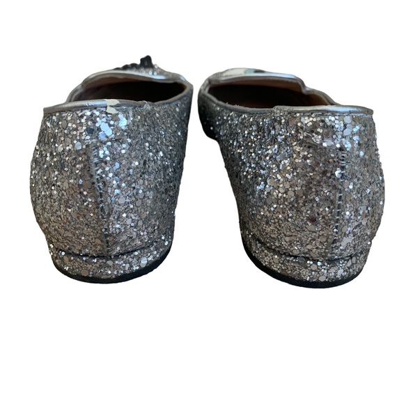 Chiara Ferragni Silver Glitter 'Flirting' Flats sz 35 - Picture 3 of 8